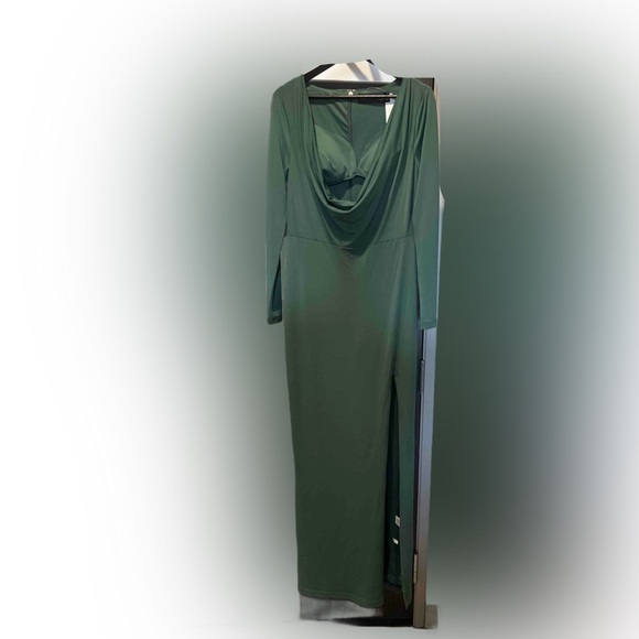 Gabrielle Union Ny&Co size medium dark green nwt dress A60 - Picture 1 of 4